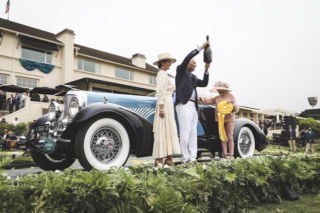 pebble beach best of show concours 2022 duesenberg