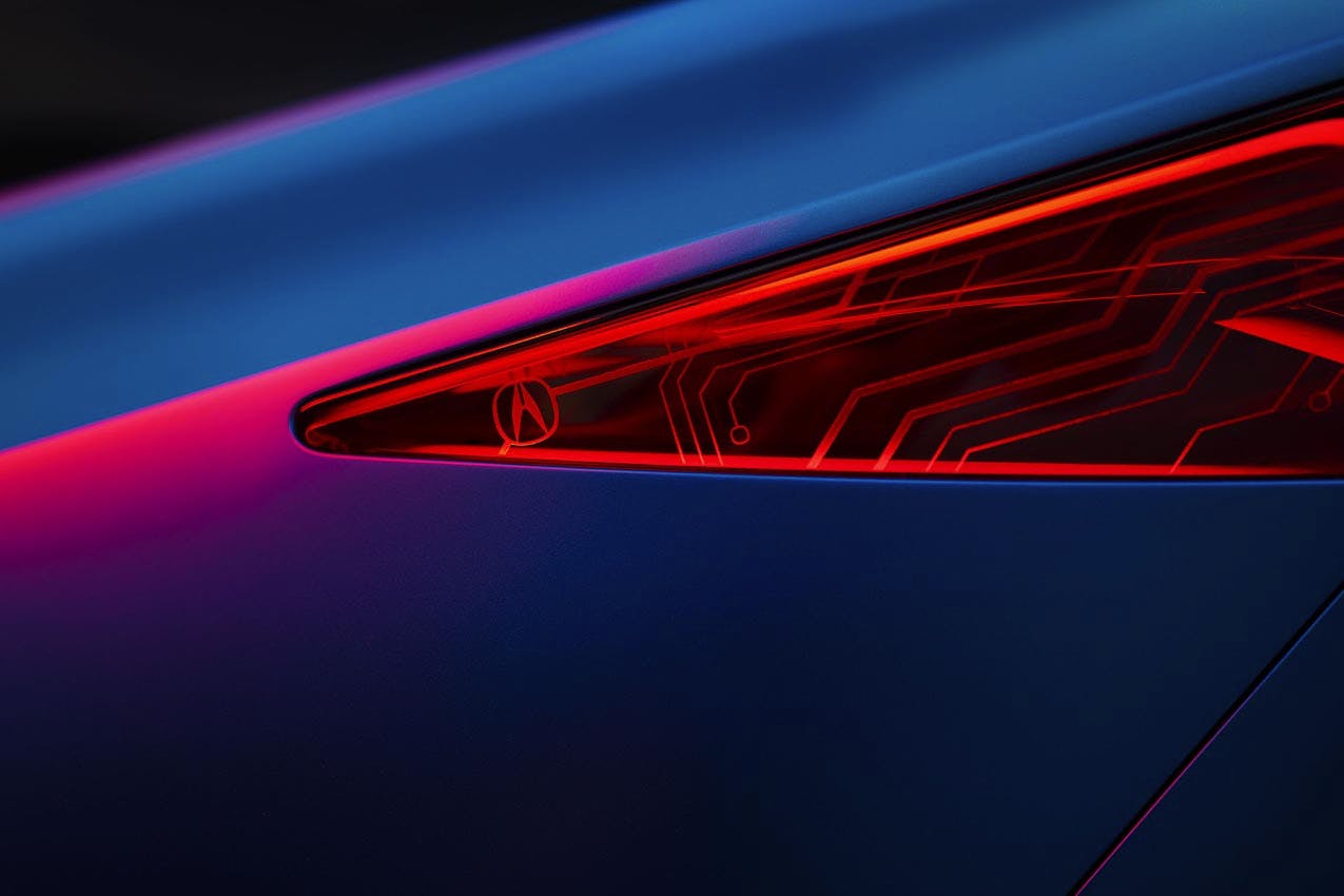 Acura Precision EV Concept exterior rear lighting detail