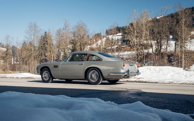 James Bond 1964 Aston Martin DB5 rear three-quarter