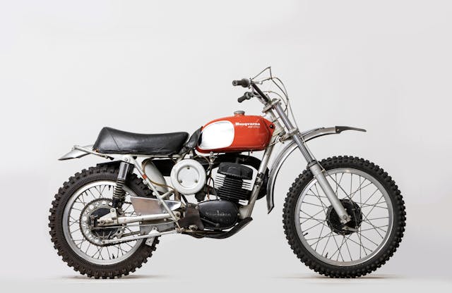 Steve McQueen Husqvarna motorcycle side