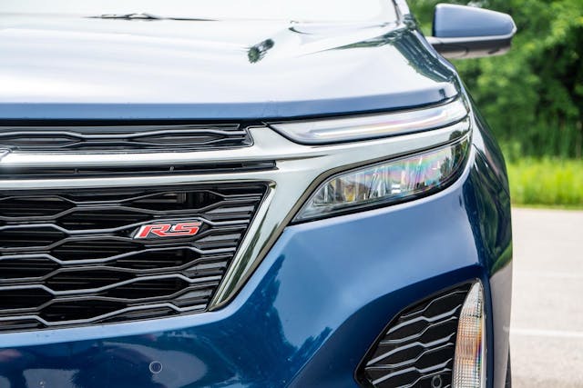 2022 Chevy Equinox RS AWD exterior headlight and badge detail