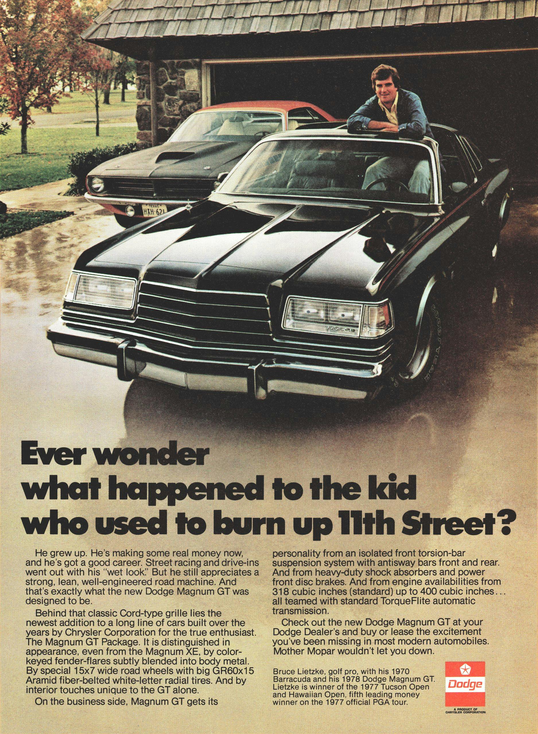1978 Dodge Magnum GT advertisement