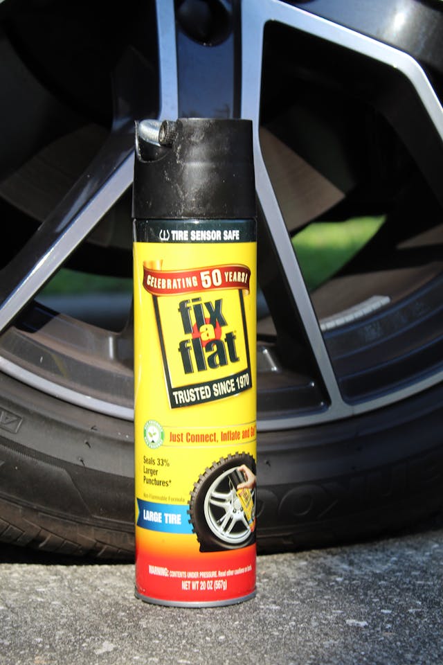 fix a flat canned tire puncture sealant