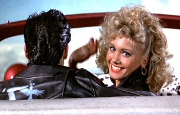 Grease - Sandy looking back
