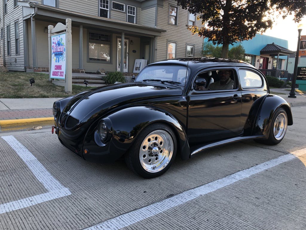 V8 Beetle custom car front three-quarter