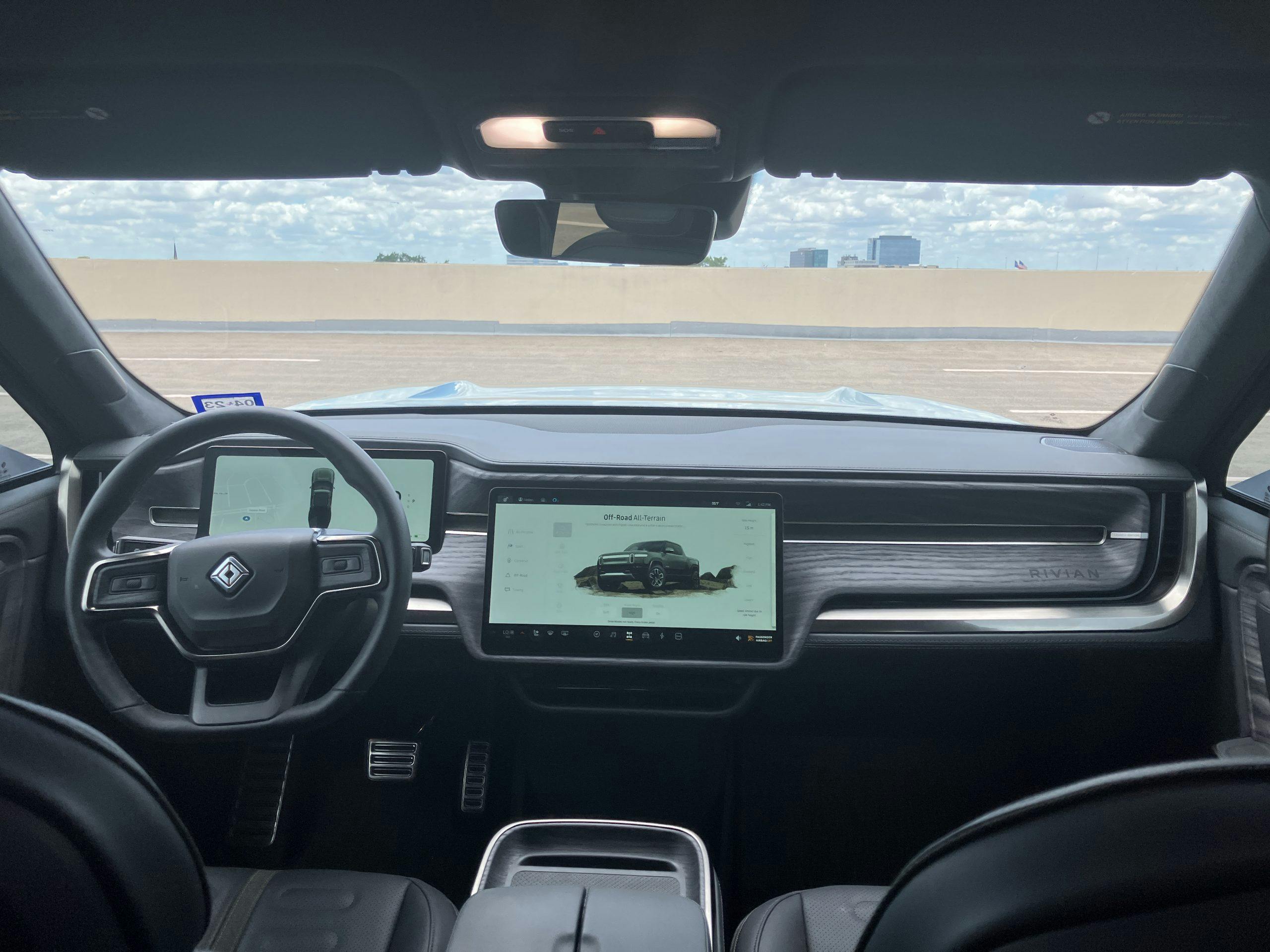 2022 Rivian R1T Launch Edition interior front