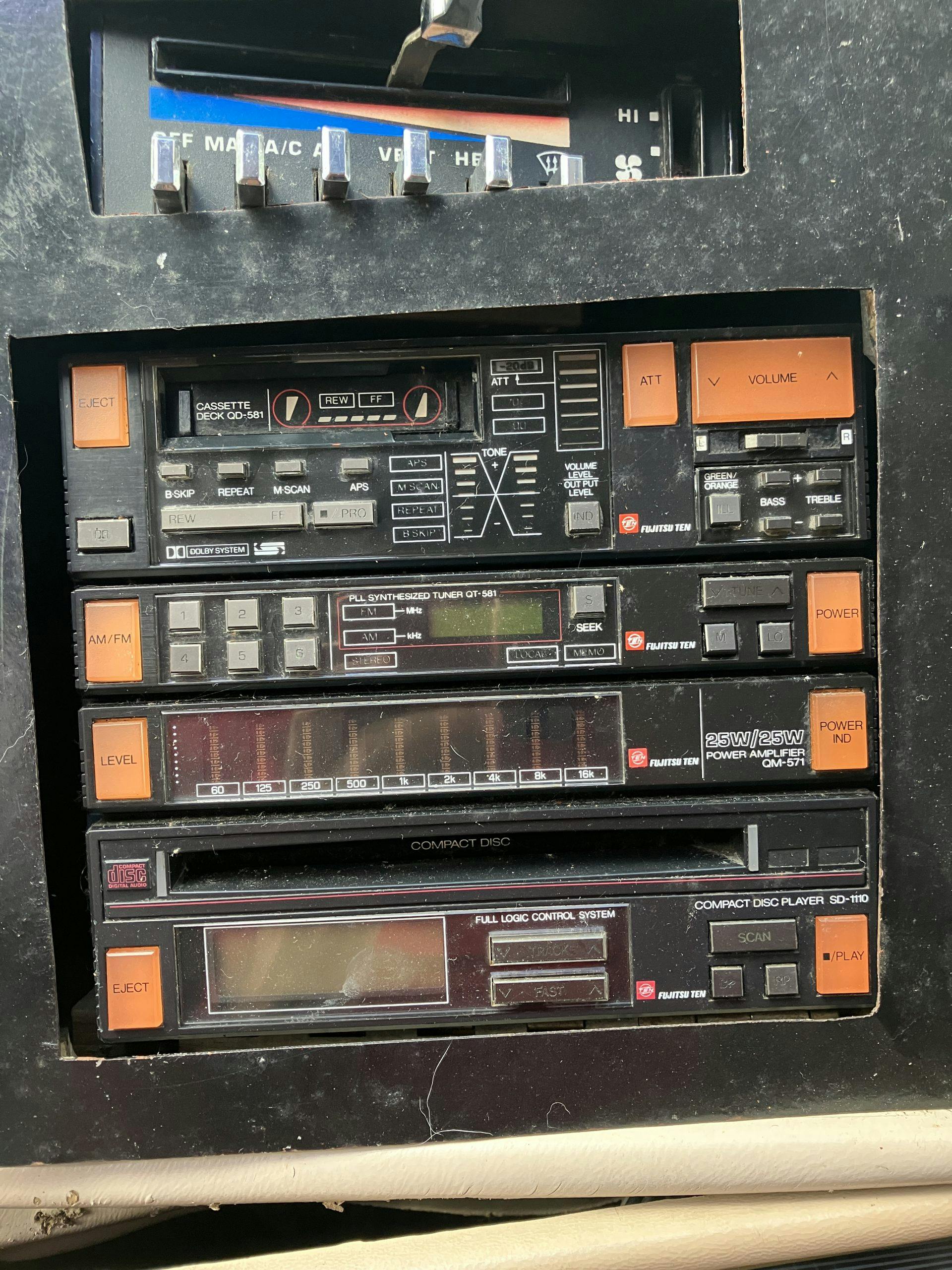 1987 EMC Eldorado Starfire RV interior radio
