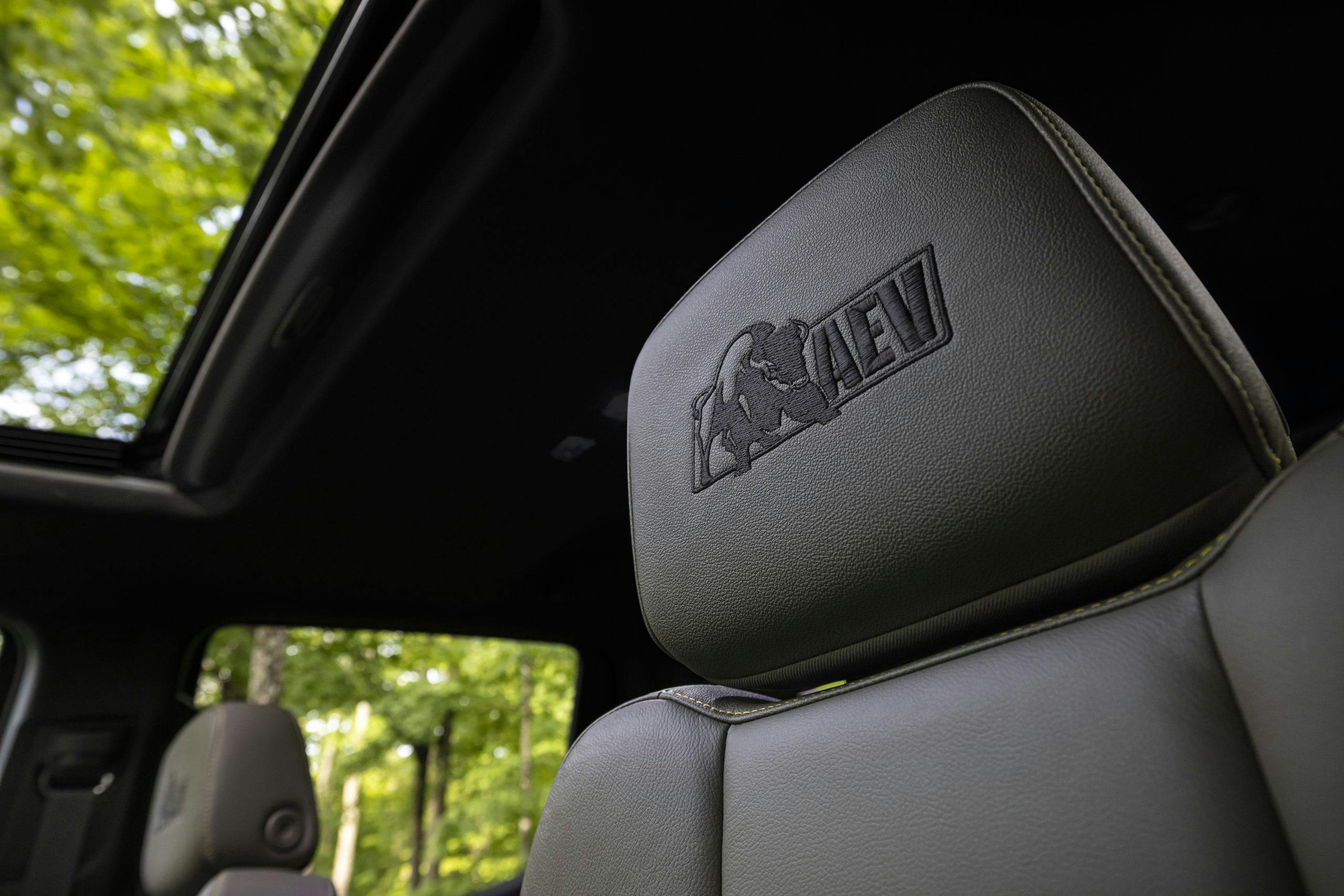 2023 Silverado ZR2 Bison interior seat headrest