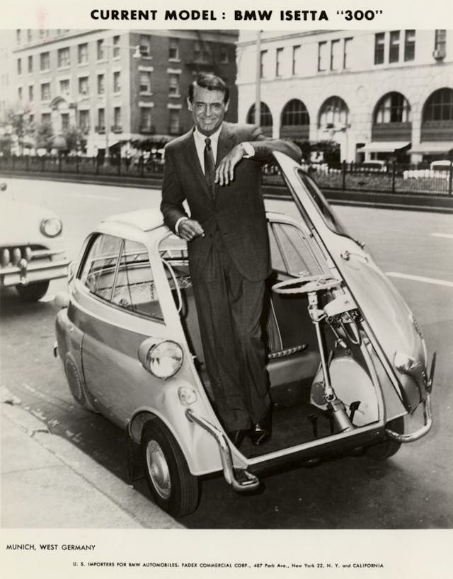 1960 Isetta ad with Cary Grant