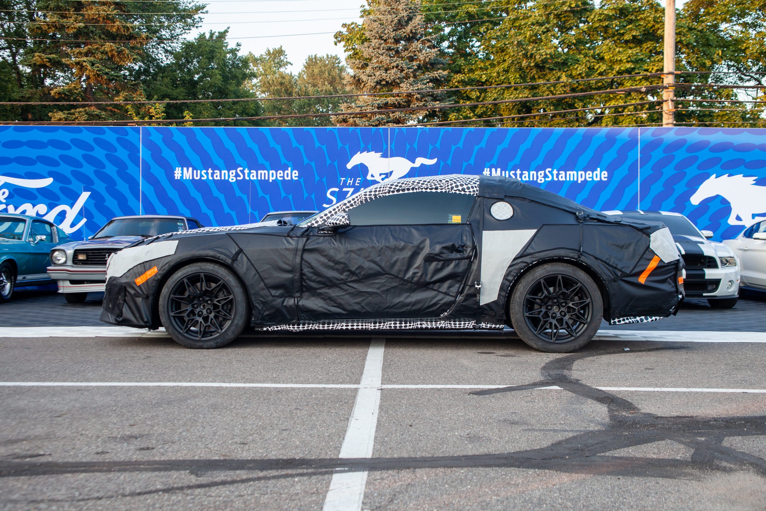Snowflake wheels on Mustang mules are confirmed for production
