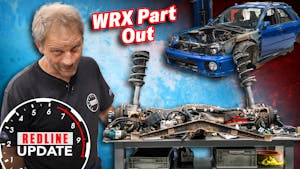 Stripping our 2002 Subaru WRX body for parts | Redline Updates