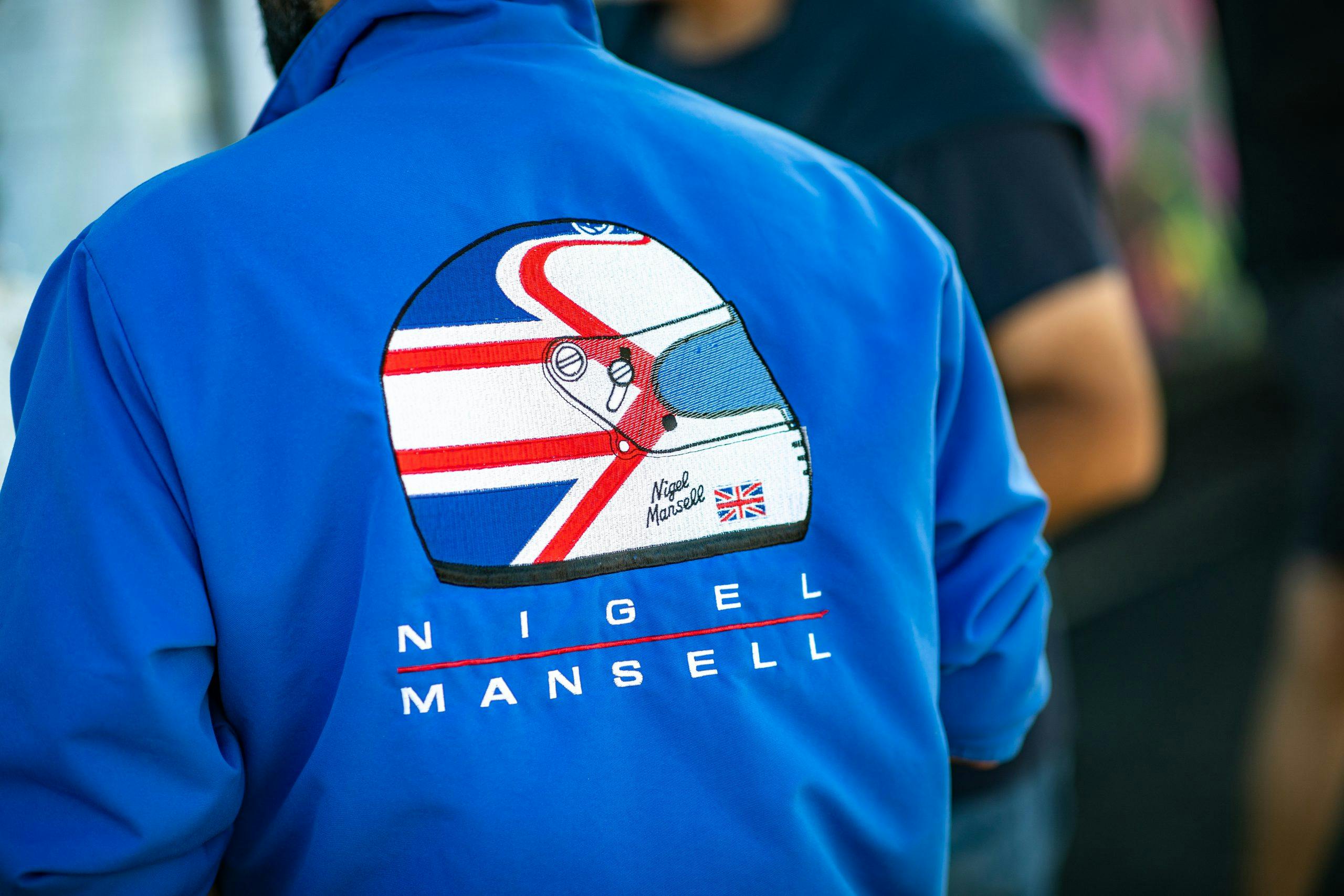 Radwood event Nigel Mansell vintage jacket