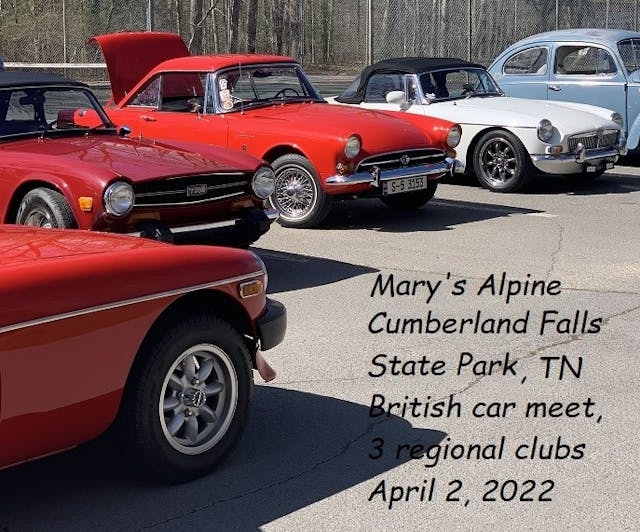 Reader Rides - 1966 Sunbeam Alpine V - At British Car Meet 4-2-22