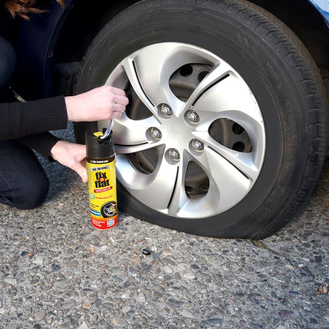 fix a flat valve stem attaching