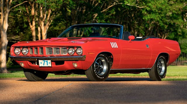 '71 Plymouth 'Cuda Convertible front three-quarter