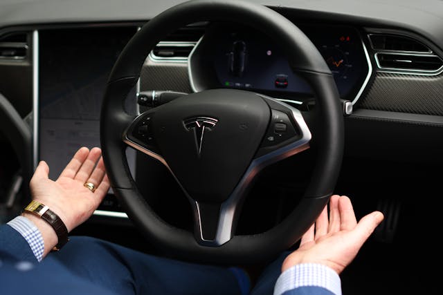 Tesla self-driving tech demo