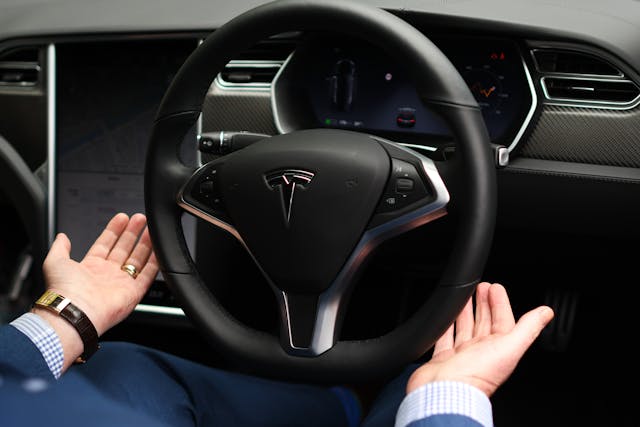 Tesla self-driving tech demo
