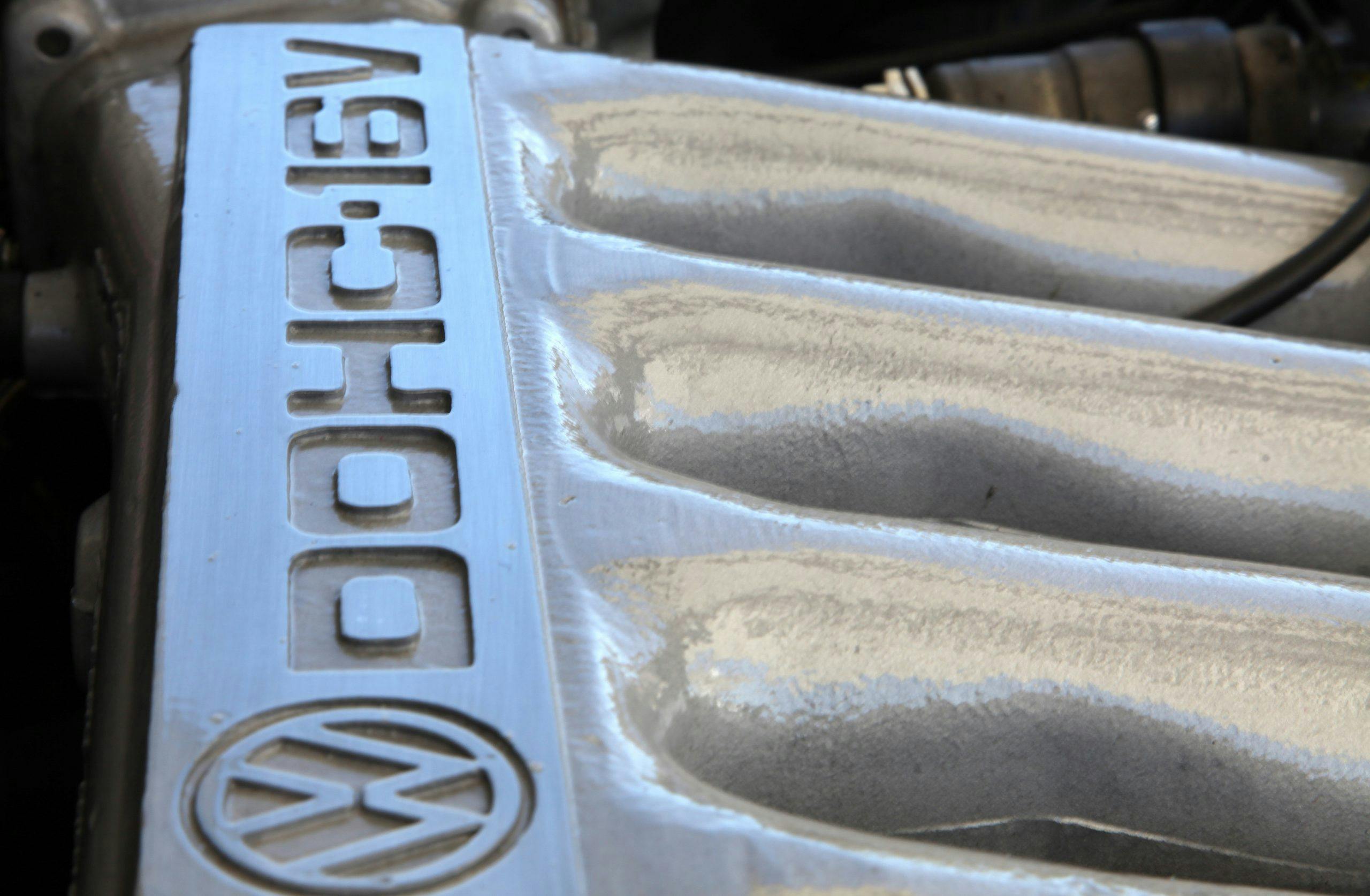VW Scirocco engine closeup