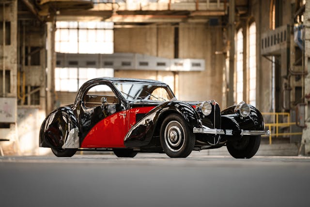 1936 Bugatti Type 57S Atalante front three-quarter