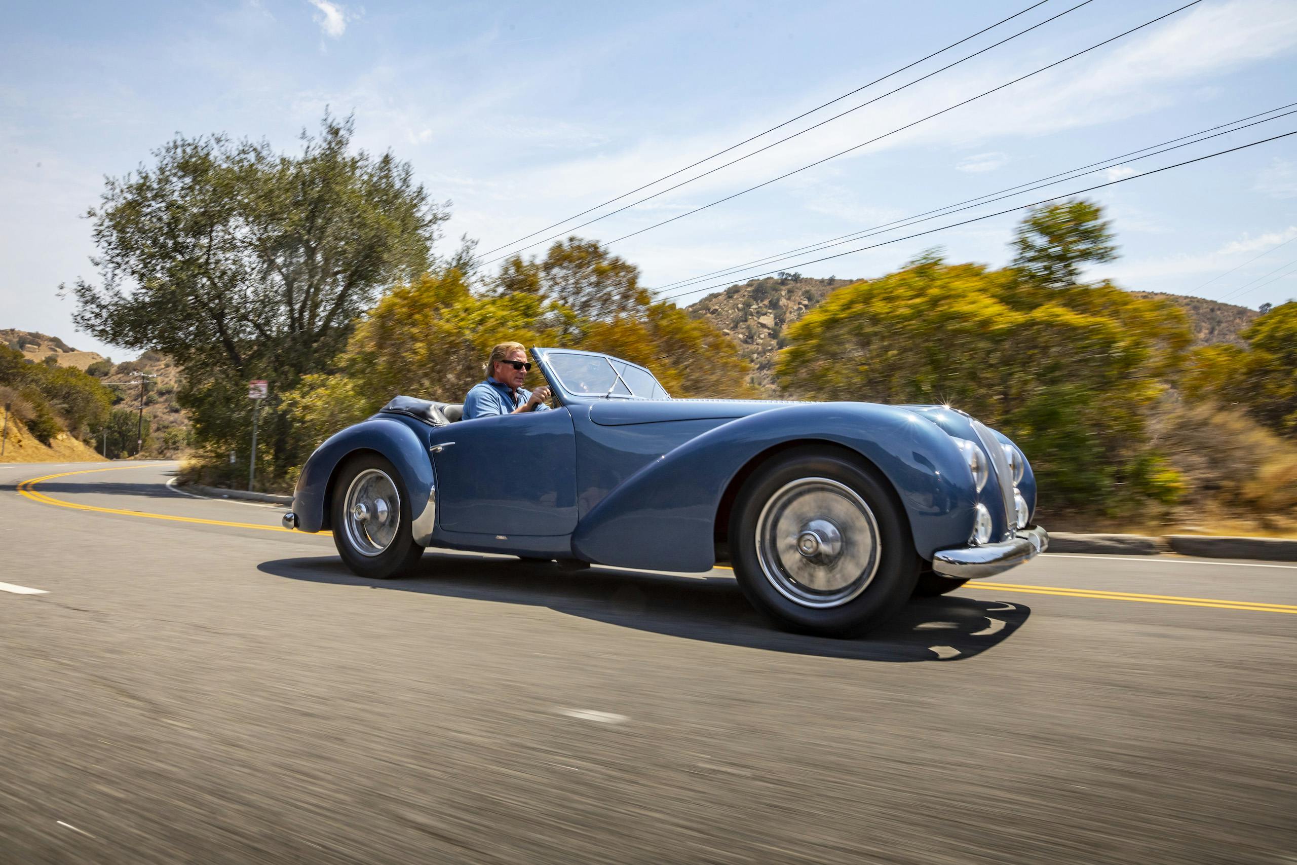 1949 Talbot-Lago T26 Grand Sport driving action side