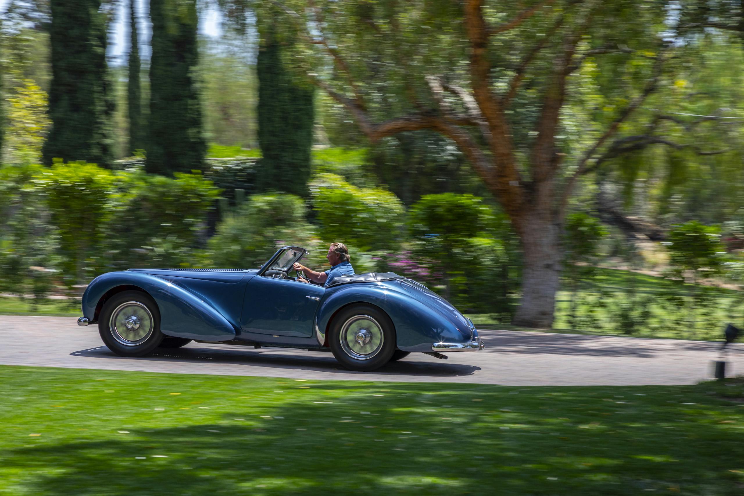 1949 Talbot-Lago T26 Grand Sport driving action side