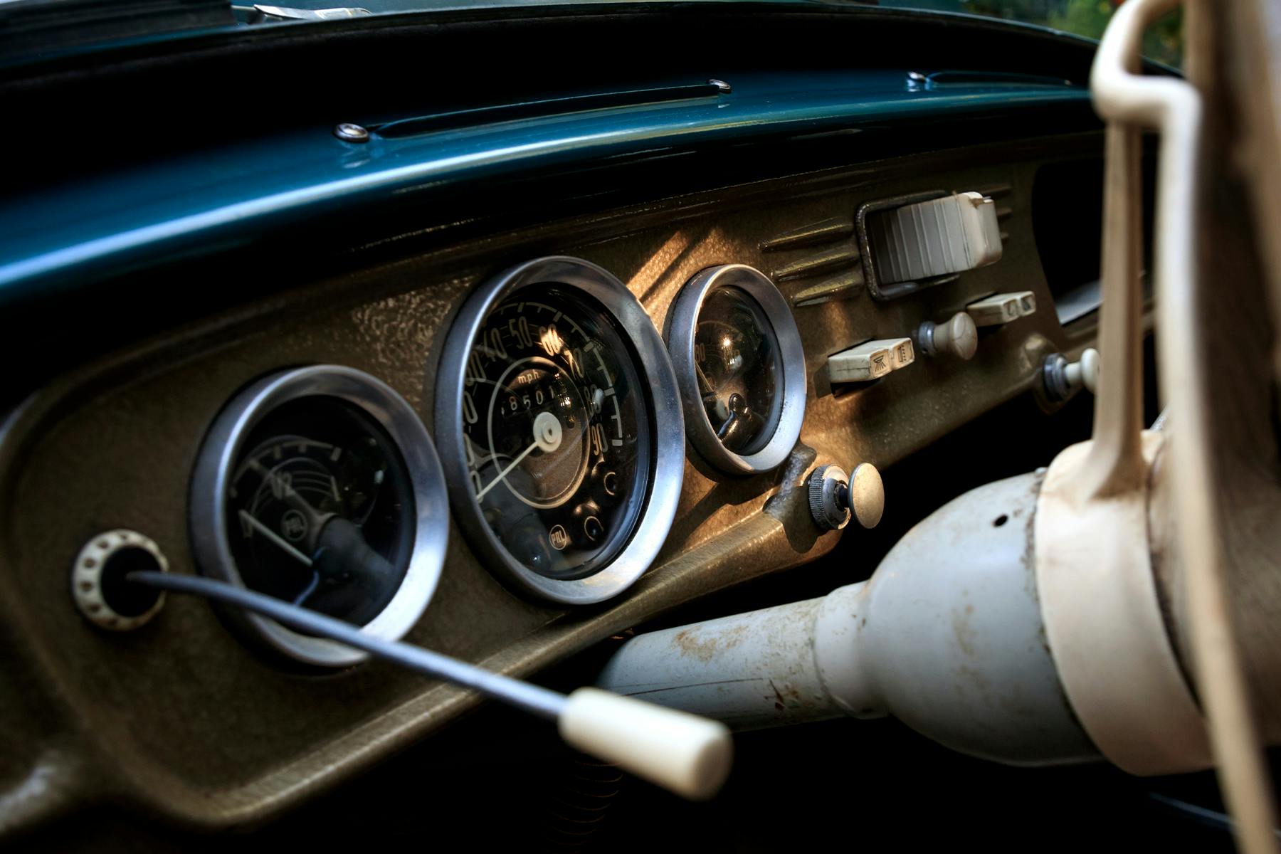 1960 Skoda Octavia dash gauges