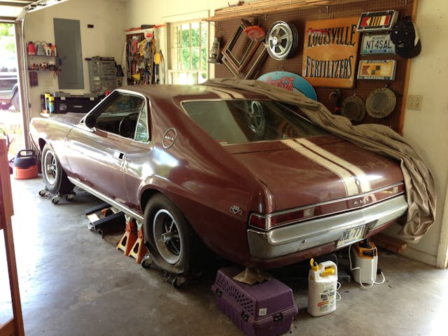 1968 AMC AMX X-code Go Pack 390 garaged rear