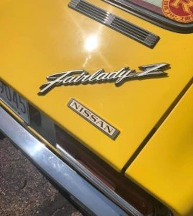 1970 Fairlady Z - Rear Nissan/Fairlady badge