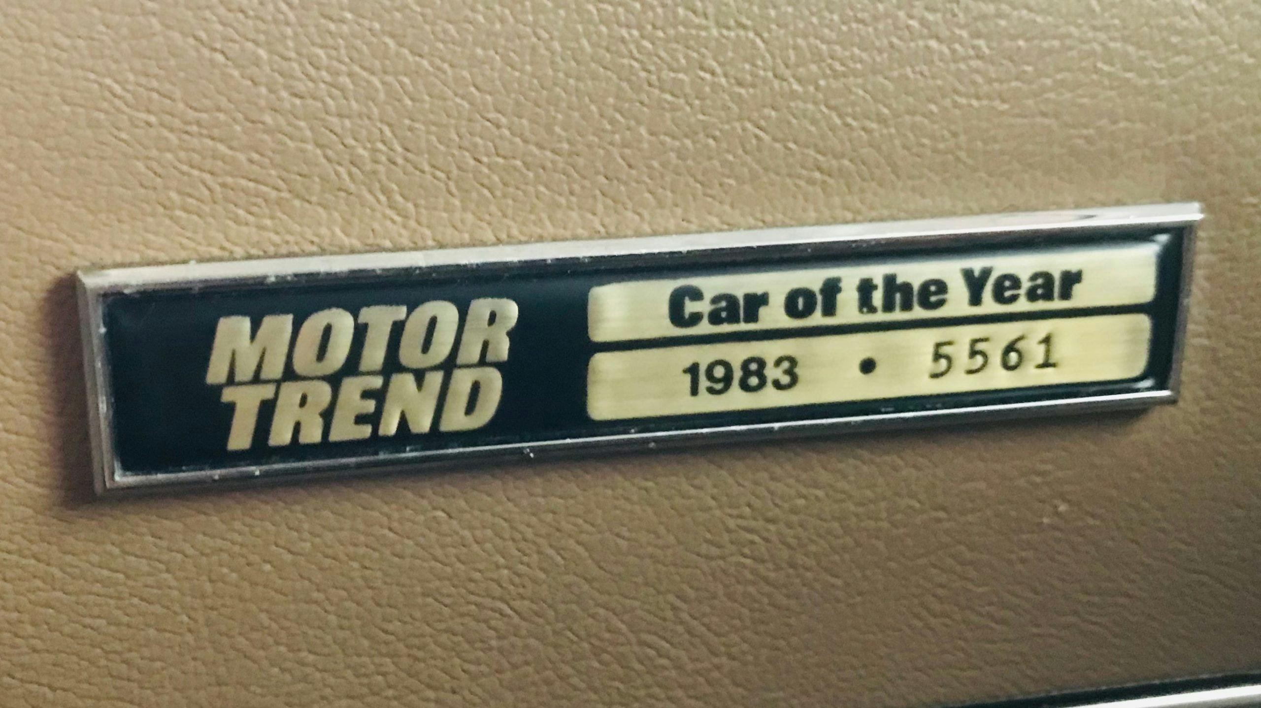 1983 American Motors Alliance motortrend badge