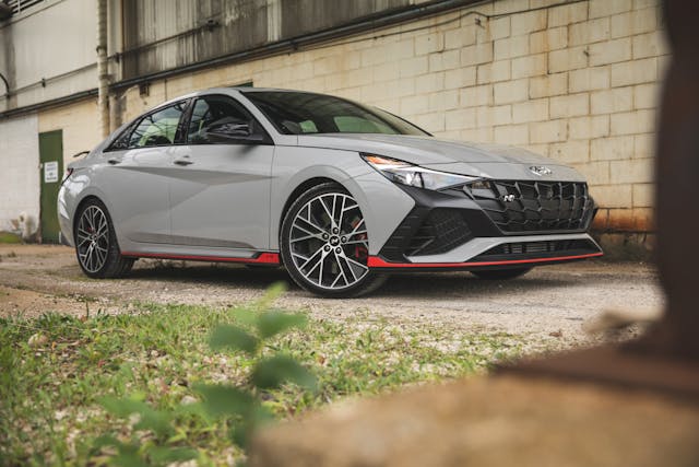 2022 Hyundai Elantra N front three-quarter