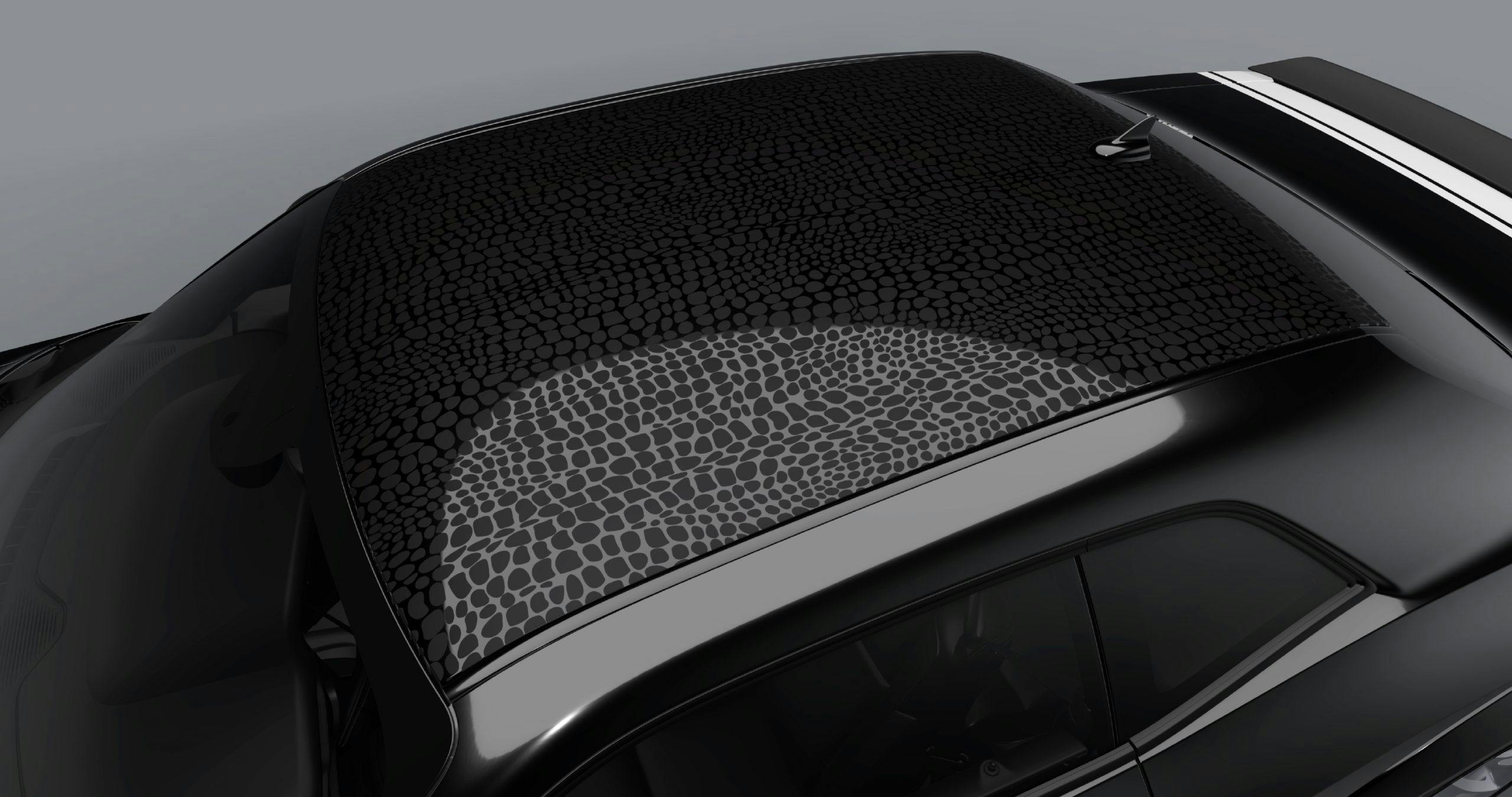 2023 Dodge Challenger Black Ghost roof skin graphic