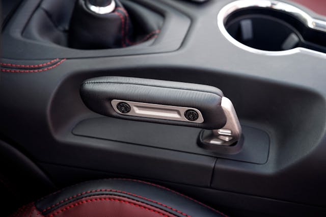 2024 Mustang Interior manual hand brake parking