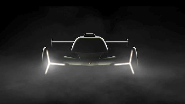 lamborghini lmdh v8 engine details brightened