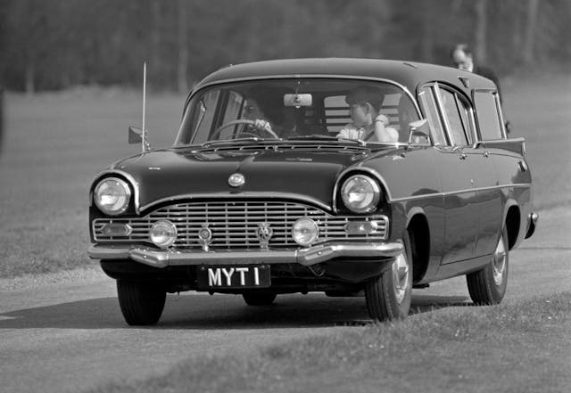 queen elizabeth ii vauxhall driving cars