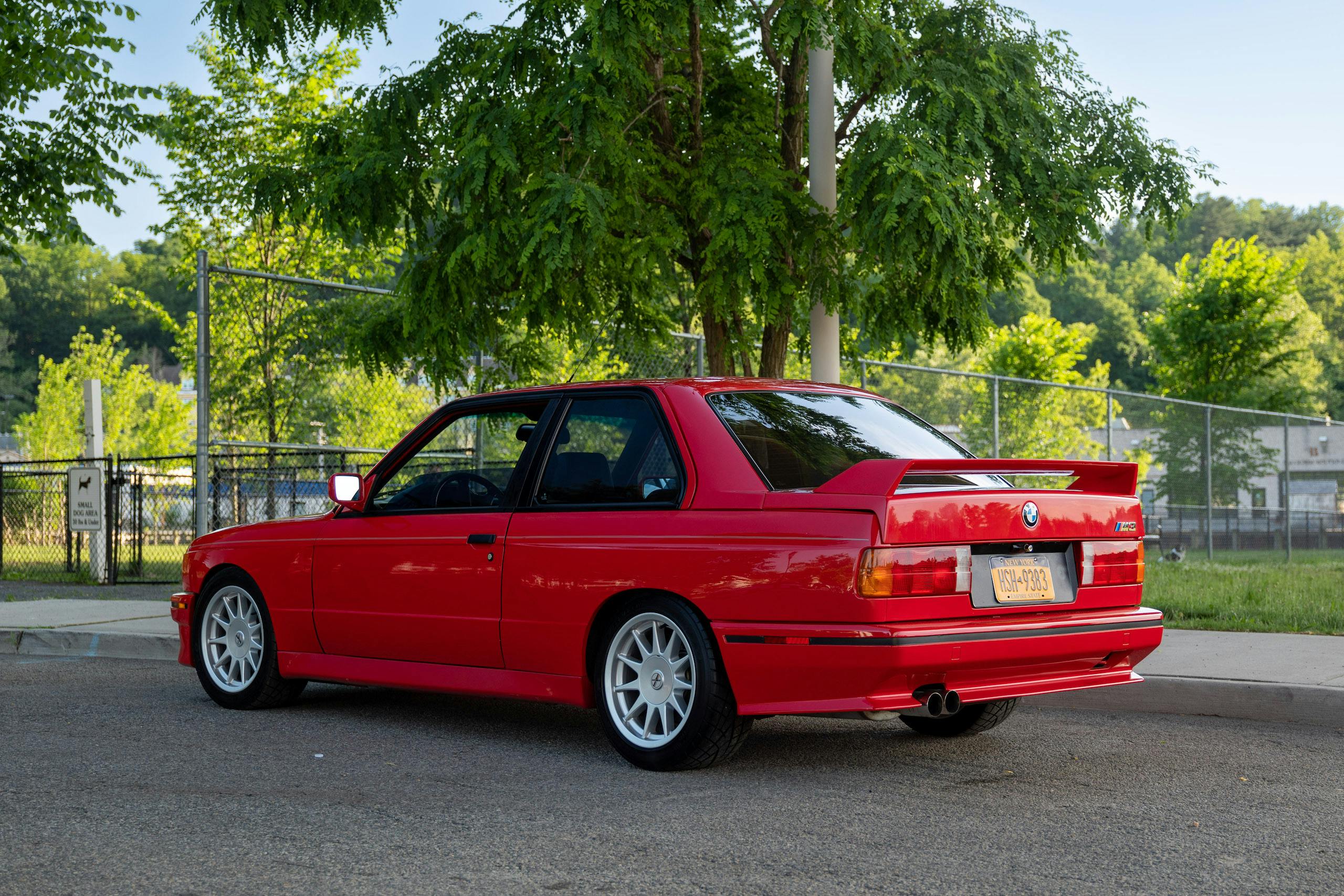1990 BMW M3 rear three-quarter