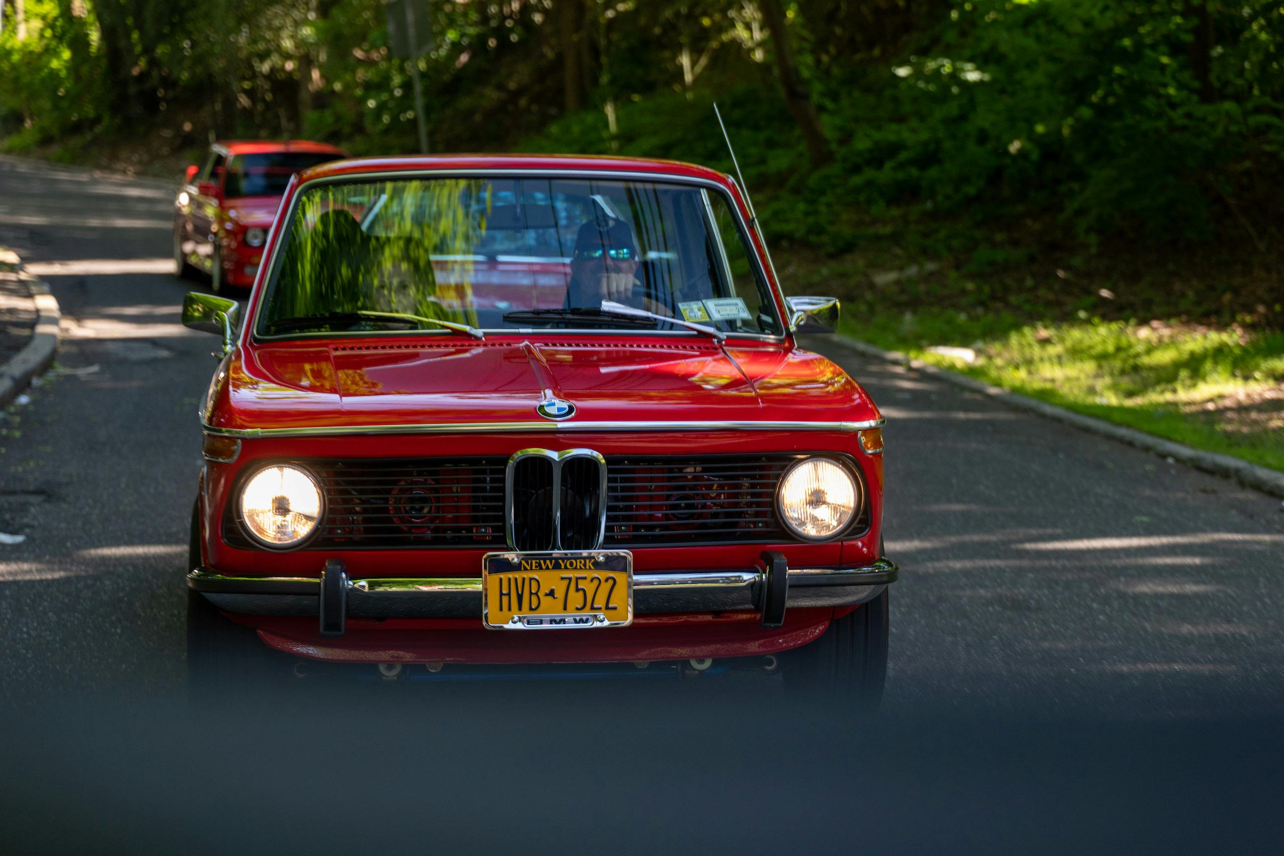 1972 BMW 2002 tii front driving action