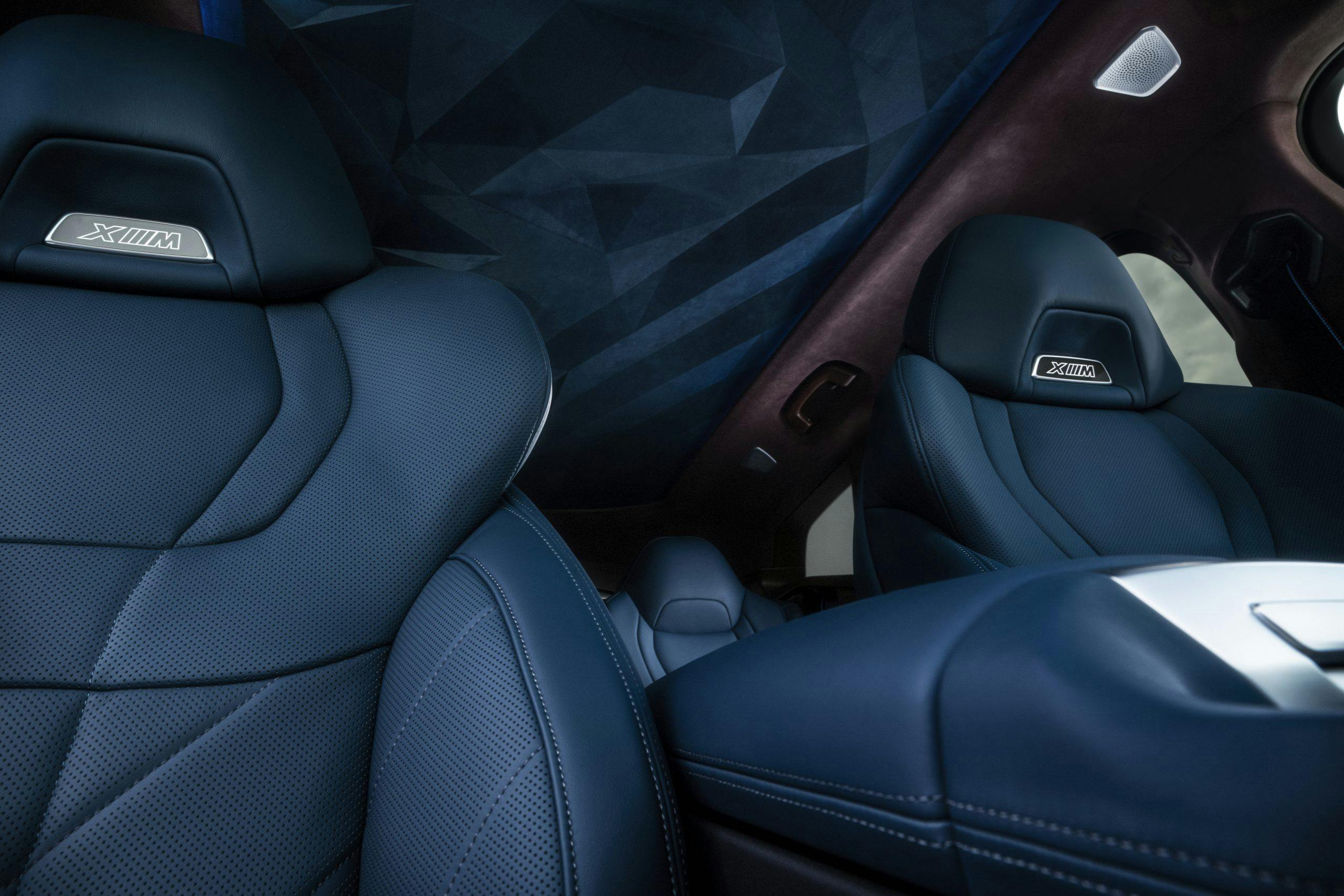BMW XM SUV interior seat backs