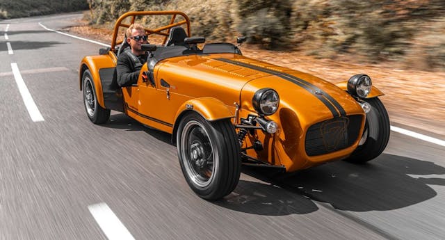 Caterham Seven 170 dynamic motion front three-quarter