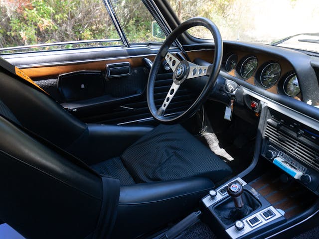 1972 BMW 3.0 CSL interior