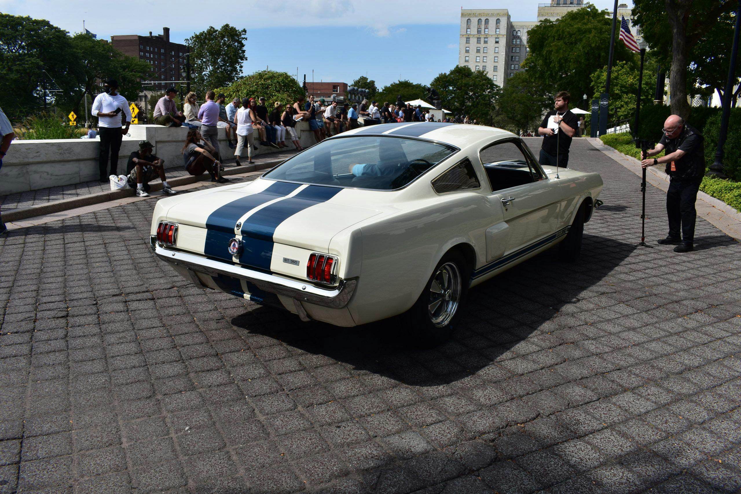 Detroit Concours Mustang rear three-quarter