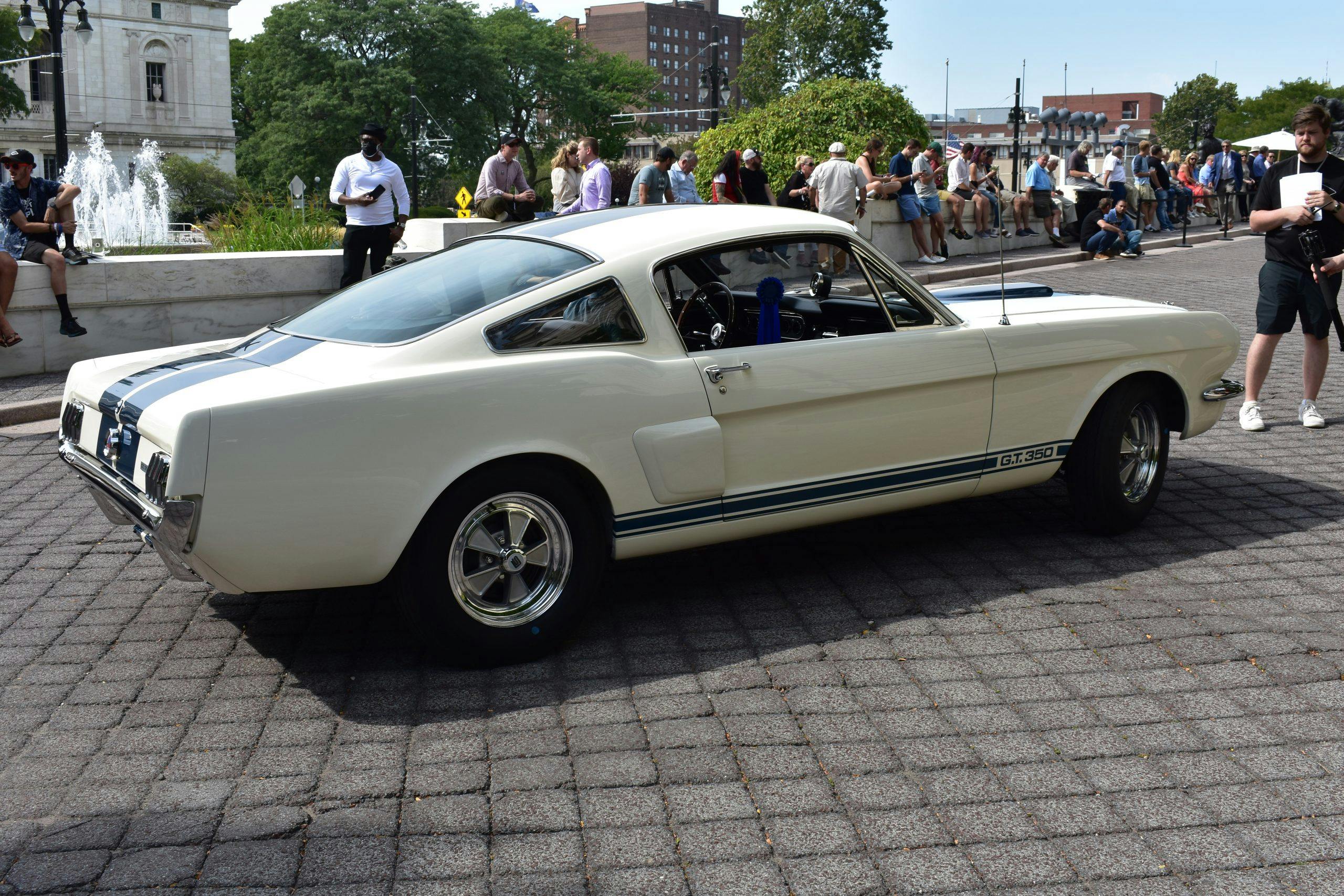 Detroit Concours Mustang rear three-quarter