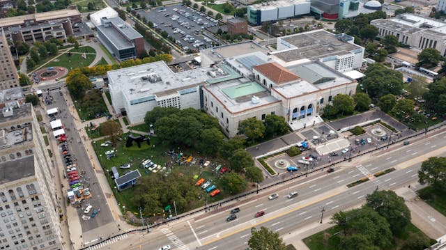 detroit concours aerial drone