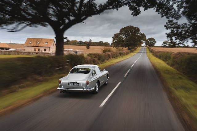 Aston Martin DB5 Goldfinger rear driving action