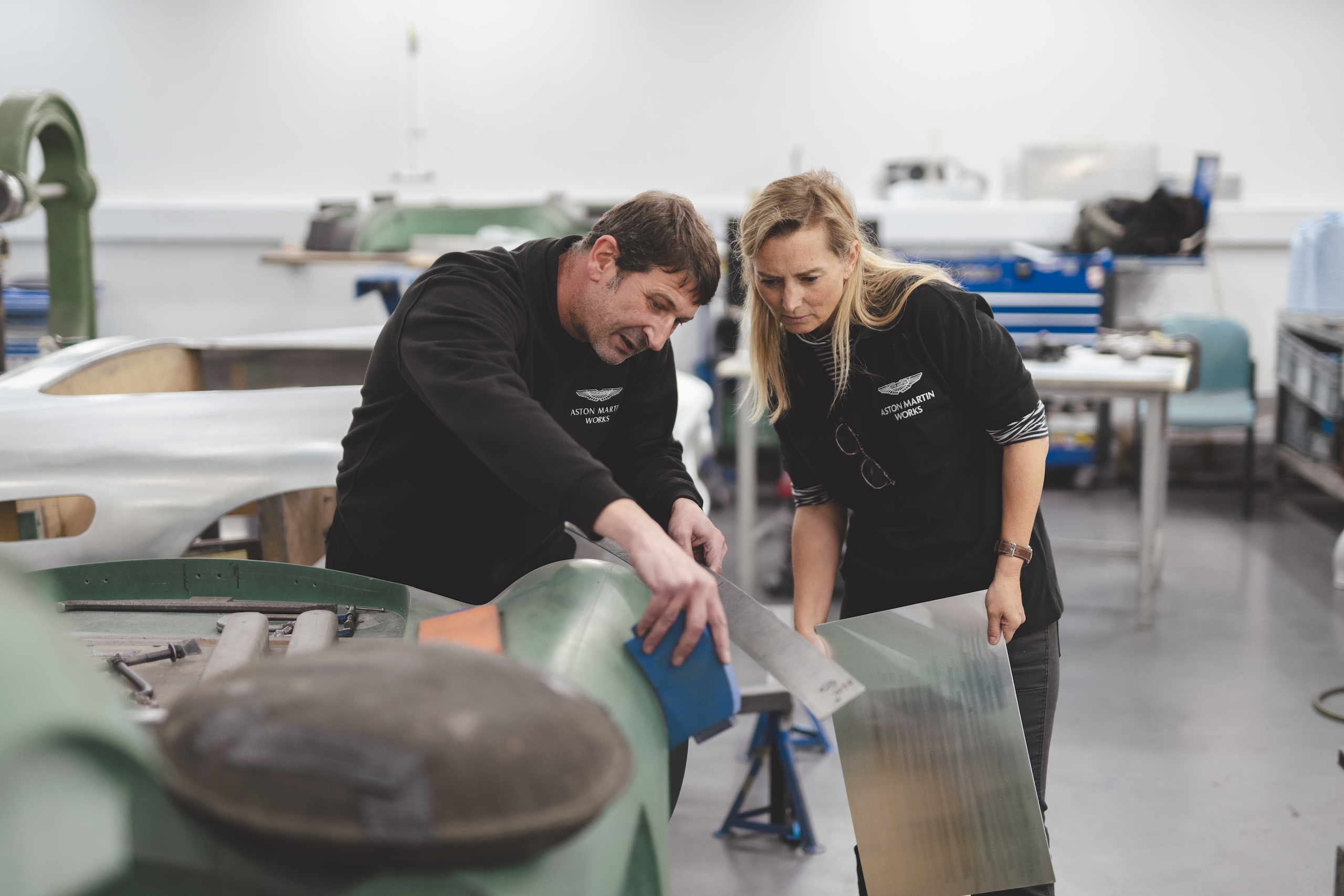 Inside and hands-on in Aston Martin&rsquo;s factory restoration shop 