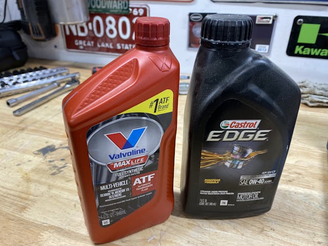oil and transmission fluid 