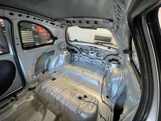 Ford Ka interior rear strip down