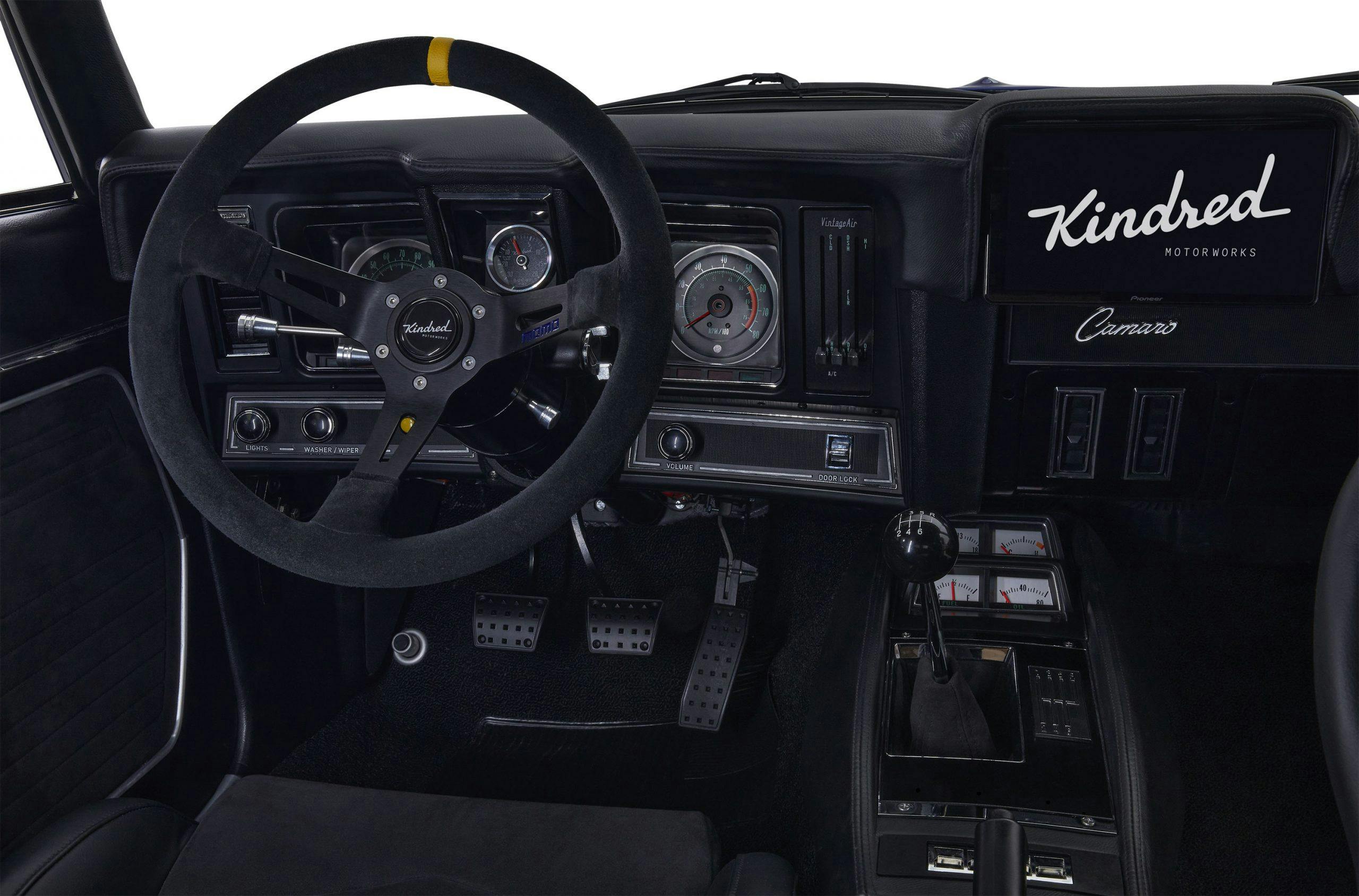 Kindred restomod Camaro LT interior