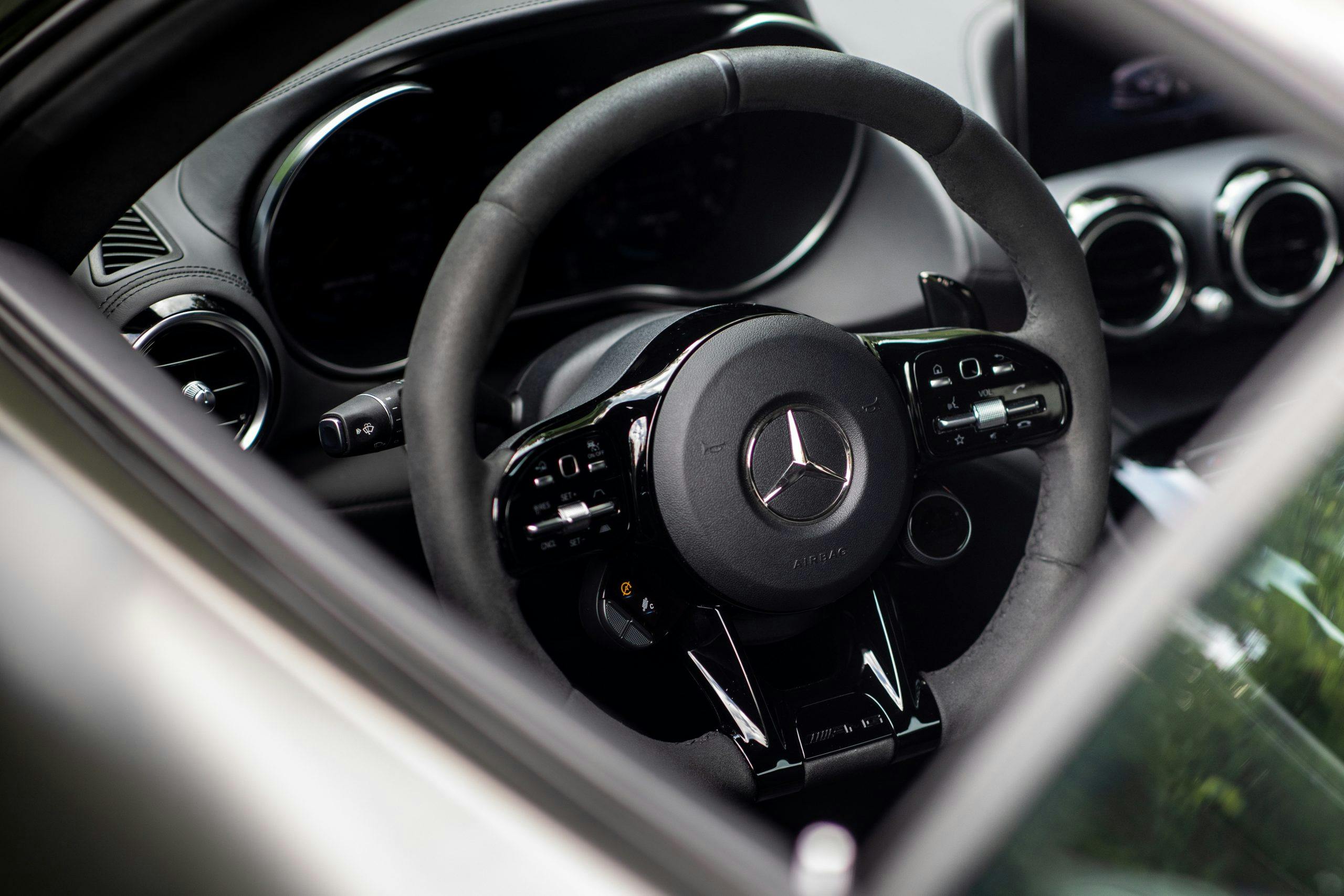 2021 Mercedes-AMG GT Stealth Edition interior steering wheel