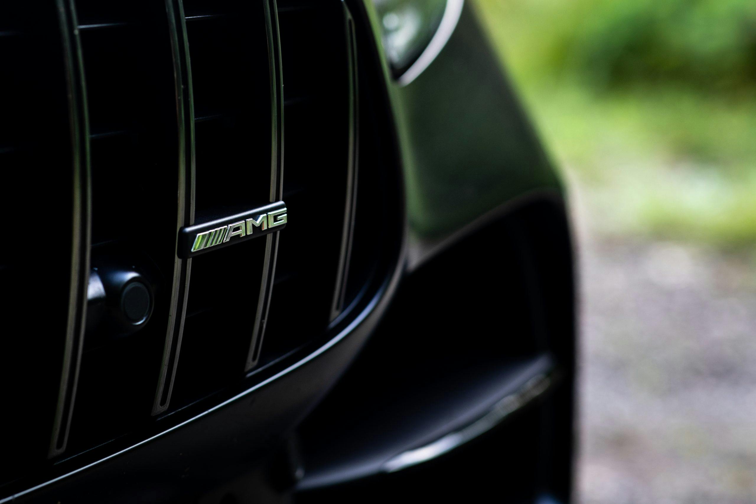 2021 Mercedes-AMG GT Stealth Edition grille badge detail