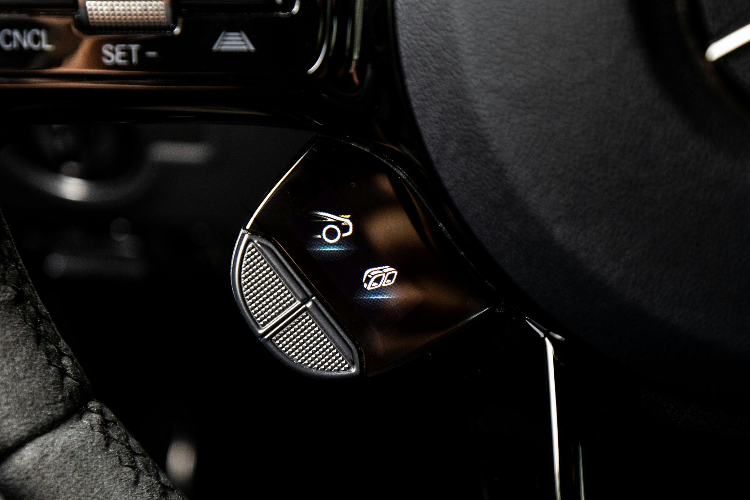 2021 Mercedes-AMG GT Stealth Edition steering wheel mode buttons